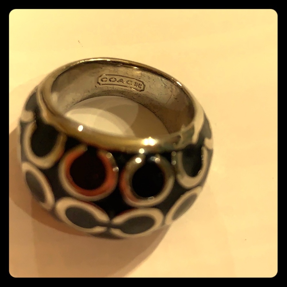 Coach two toned ring